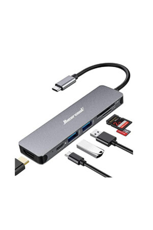 Hiercool 7 Multi Port Hub USB-C Spasce gray