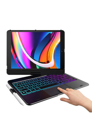 Case ipad 10.2 & 10.5 Backlit 360 rotable w/key and P Holder